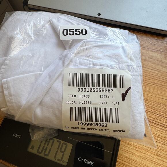 J.Crew Slim Untucked Flex Washed Casual Shirt SZ L White Long Sleeve Button Down - Picture 9 of 9